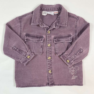 Zara faded purple soft denim shirt 18-24M/92 1