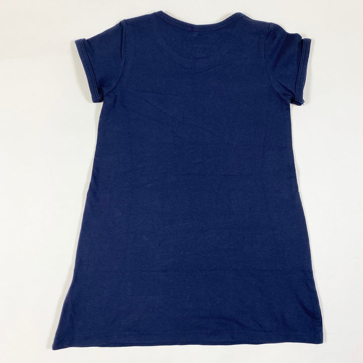 Mini Rodini navy short-sleeved dress 92/98