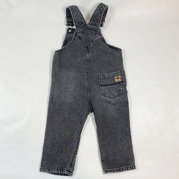 Zara faded black denim dungarees 18-24 3