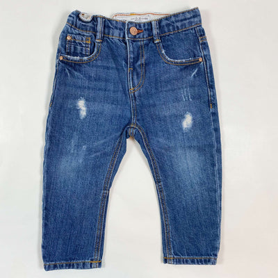 Zara dark blue distressed jeans 12-18M/86 1