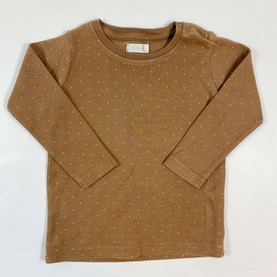 Jamie Kay soft brown polka dot t-shirt 2Y 1