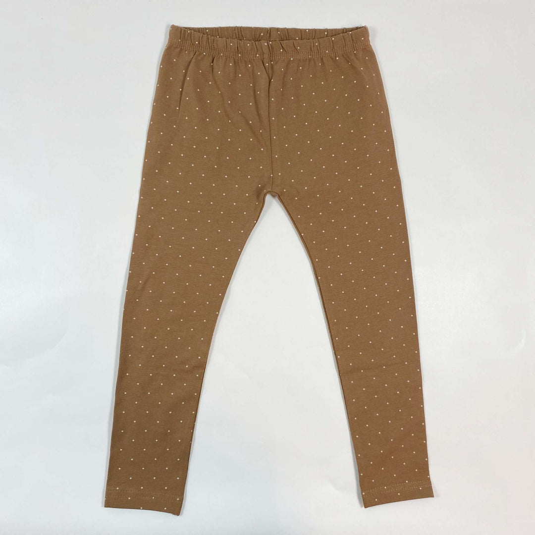 Jamie Kay soft brown polka dot leggings Second Season 4Y 1