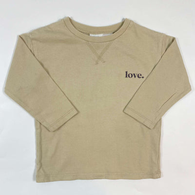 Zara beige Love t-shirt 12-18M/86 1