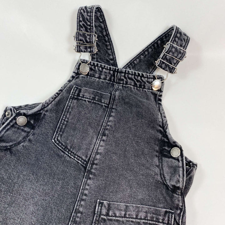 Zara faded black denim dungarees 18-24 2