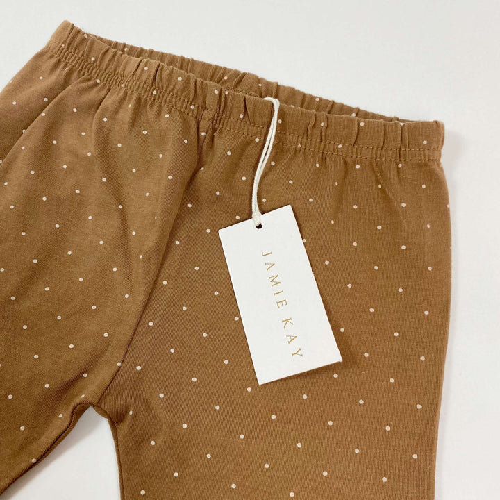 Jamie Kay soft brown polka dot leggings Second Season 4Y 2