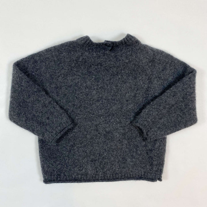 Zara dark grey cashmere sweater 9-12M/80 2
