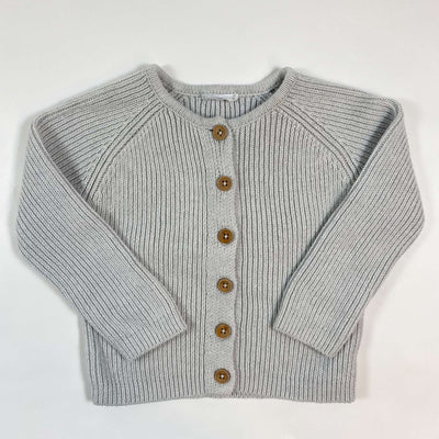 Jamie Kay light grey knitted cardigan 1Y 1