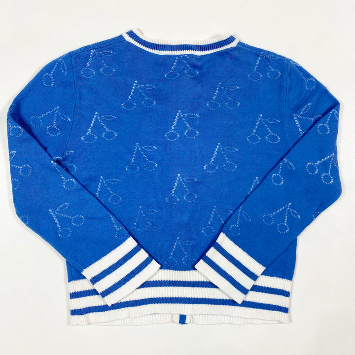Bonpoint blue cherry pointelle cardigan 3Y 3