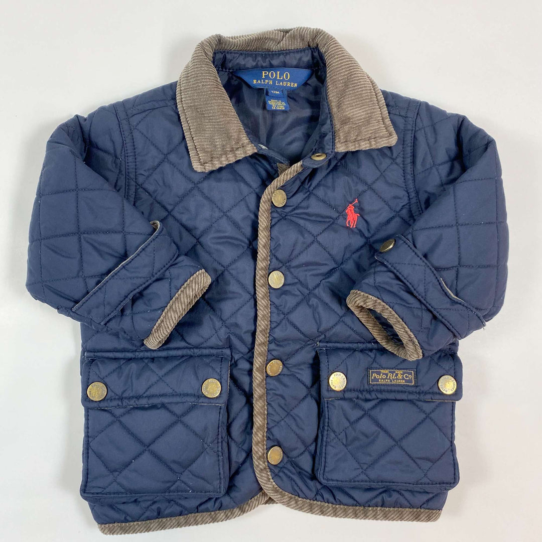 Ralph Lauren navy quilted transition jacket 12M 1