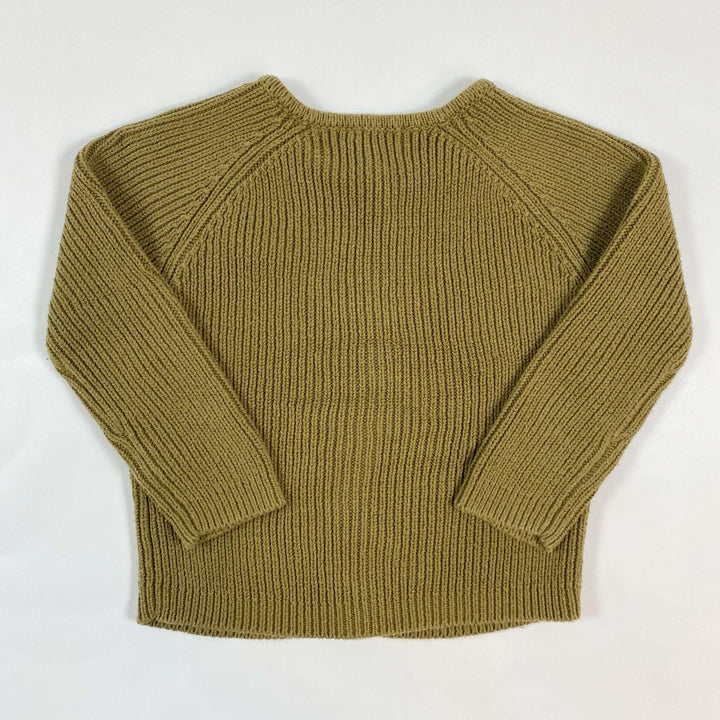 Jamie Kay olive knitted cardigan 1Y 2