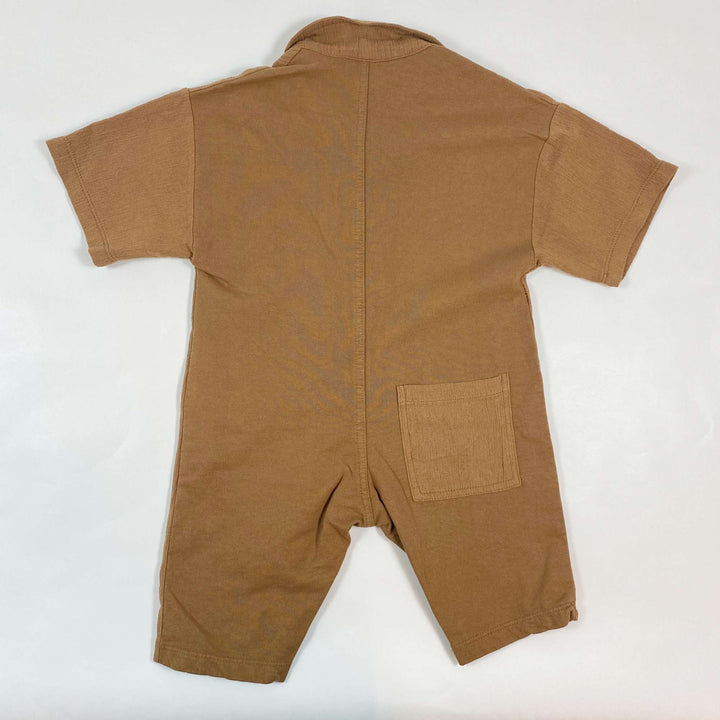 Zara soft brown cotton  boiler suit 6-9M/74 2