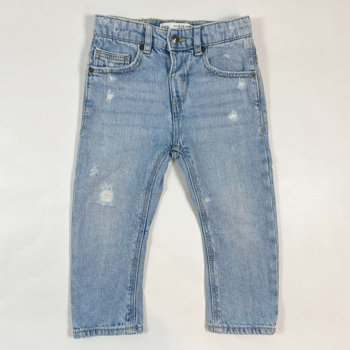 Zara stone washed distressed jeans 18-24M/92 1