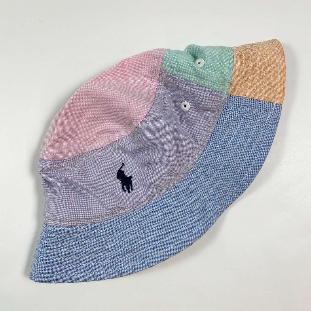 Ralph Lauren pastel colour block bucket hat 12-24M/92 2
