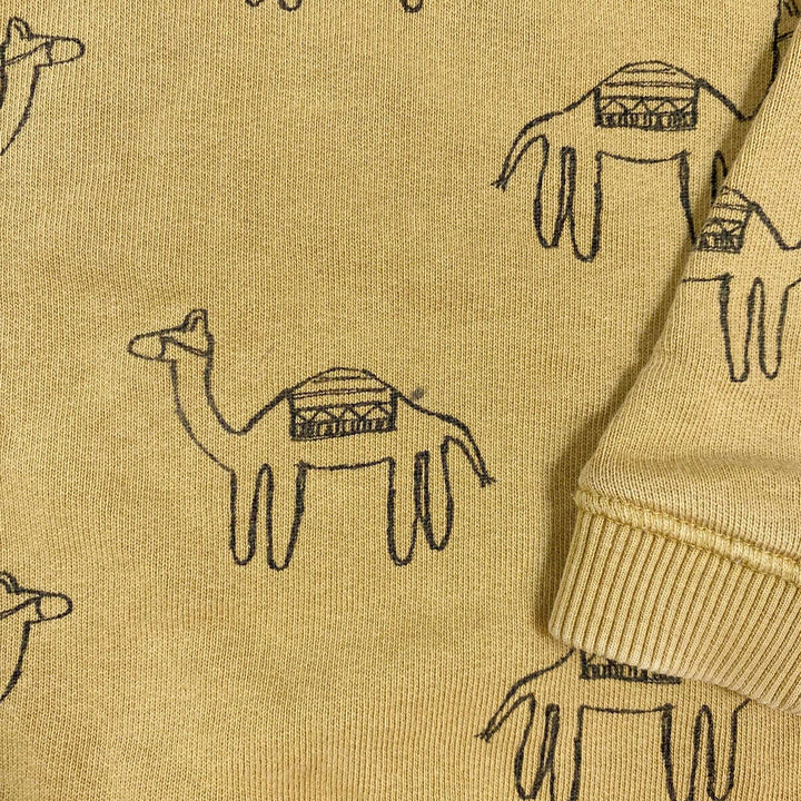 Sproet & Sprout camel print sweatshirt 18/24M 2