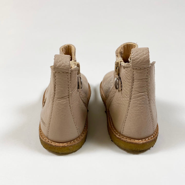 Angulus dusty pink leather booties 22