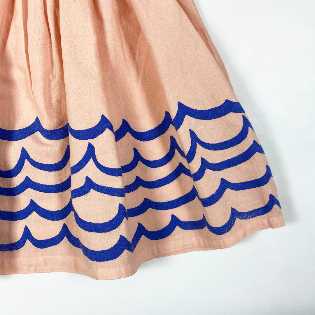 Bobo Choses peach/blue ruffle dress Blooming Dahlia Second Season 2-3Y/98cm 3