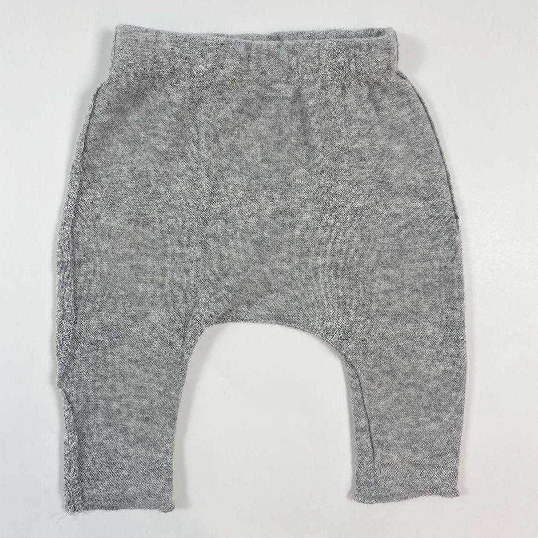 Treehouse light grey angora mix baby pants 3M 1