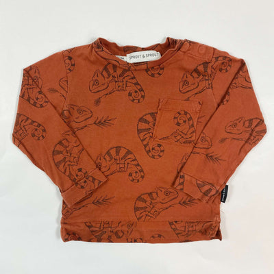 Sproet & Sprout rust chameleon print t-shirt 6/12M 1