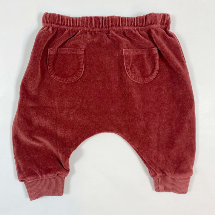 Bean's Barcelona rust velvet baby pants 3-6M/70 2
