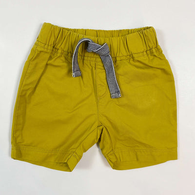 Petit Bateau mustard cotton shorts 6M/67 1