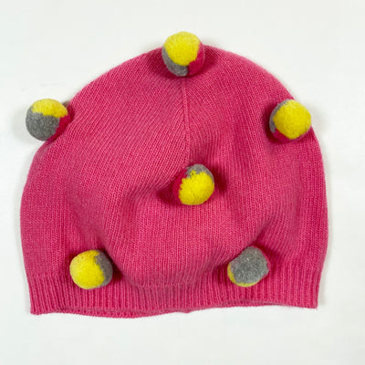 Il Gufo pink hat with pompons 54 (8a-12a) 1