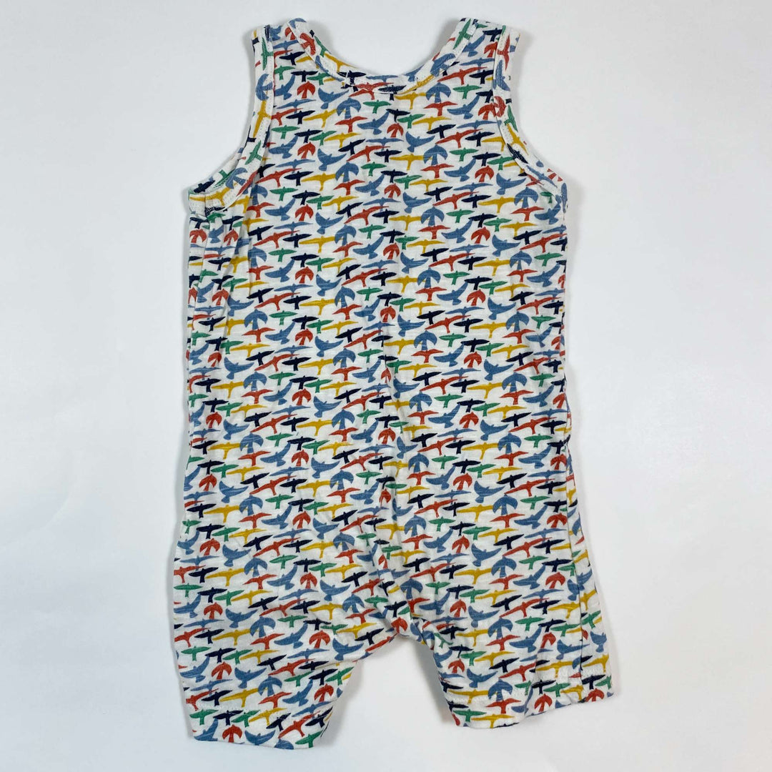 Sense Organics bird print jumpsuit 6-9M/74 3
