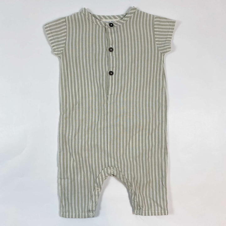 Serendipity Organics light khaki striped jumpsuit 3M/62 1