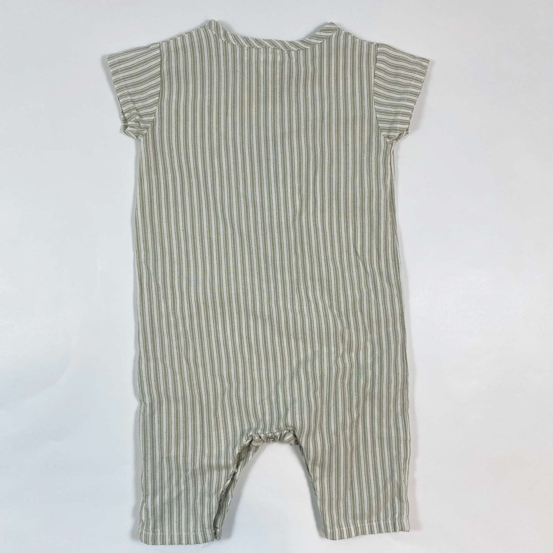 Serendipity Organics light khaki striped jumpsuit 3M/62 2