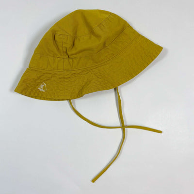 Petit Bateau mustard cotton sun hat 3-6M/67 1