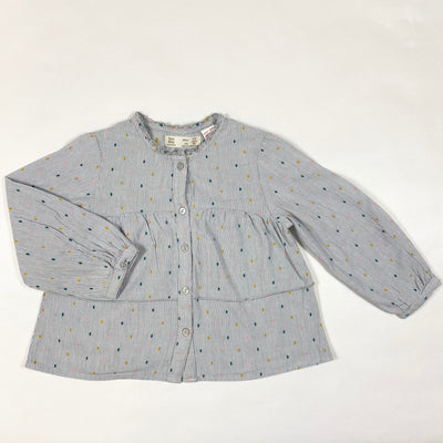 Zara fine stripe confetti blouse 2-3Y/98 1