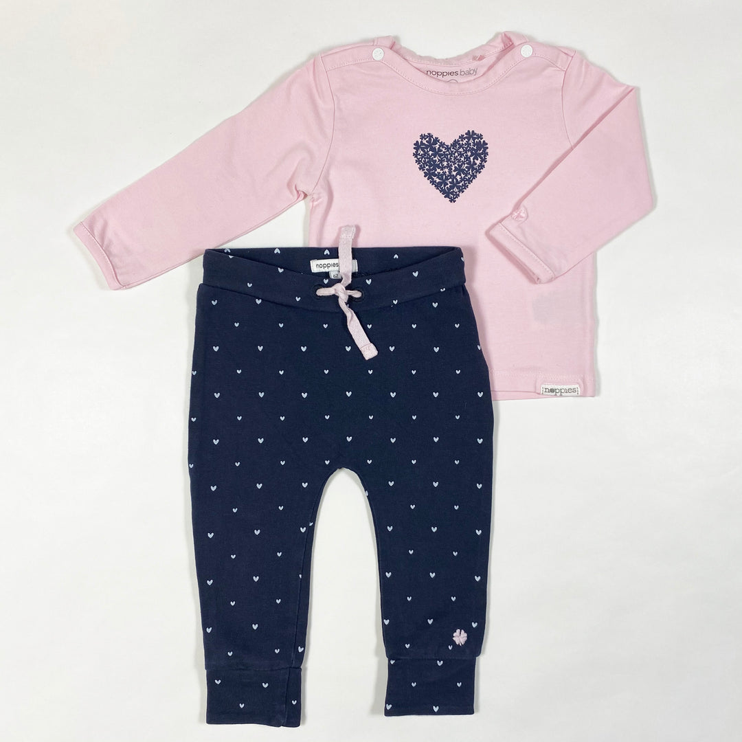 Noppie's blue/pink baby top and pants set 62 1
