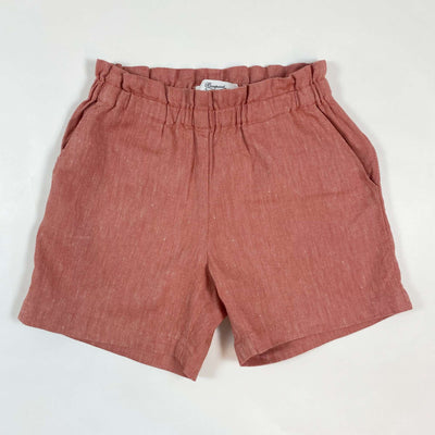 Bonpoint coral linen mix high waist shorts 6Y 1