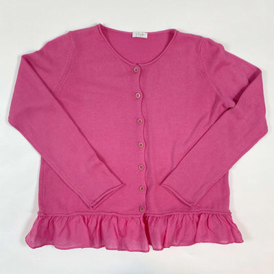 Il Gufo pink cotton cardigan with voile 8Y 1