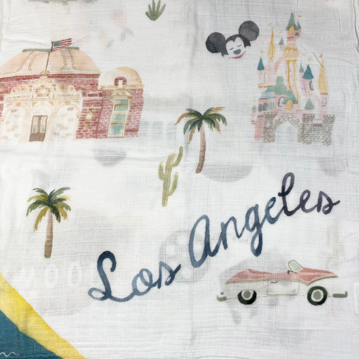 Loulou Lollipop Los Angeles muslin swaddle 120x120