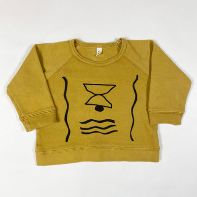 Organic Zoo mustard sweatshirt 3-6M 1