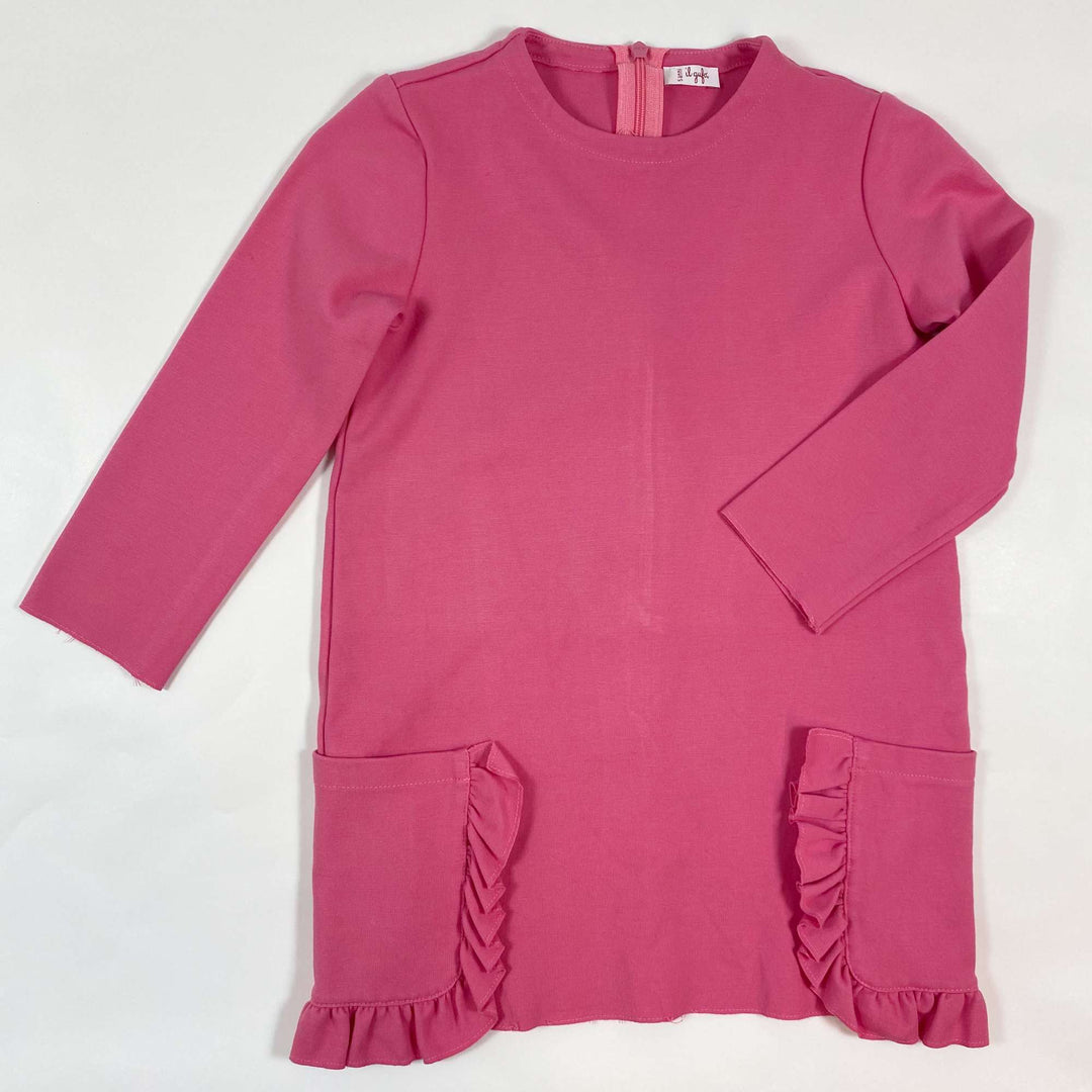 Il Gufo hot pink dress 5Y 1