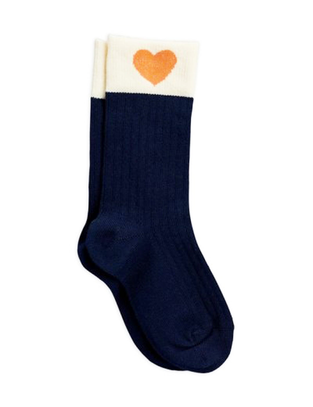 Mini Rodini navy heart baby socks Second Season 10-12