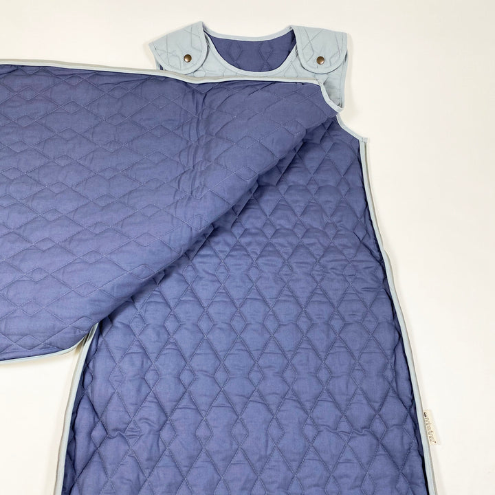 Nobodinoz blue organic cotton quilted sleeping bag Second Season 6-18M 2.2 TOG