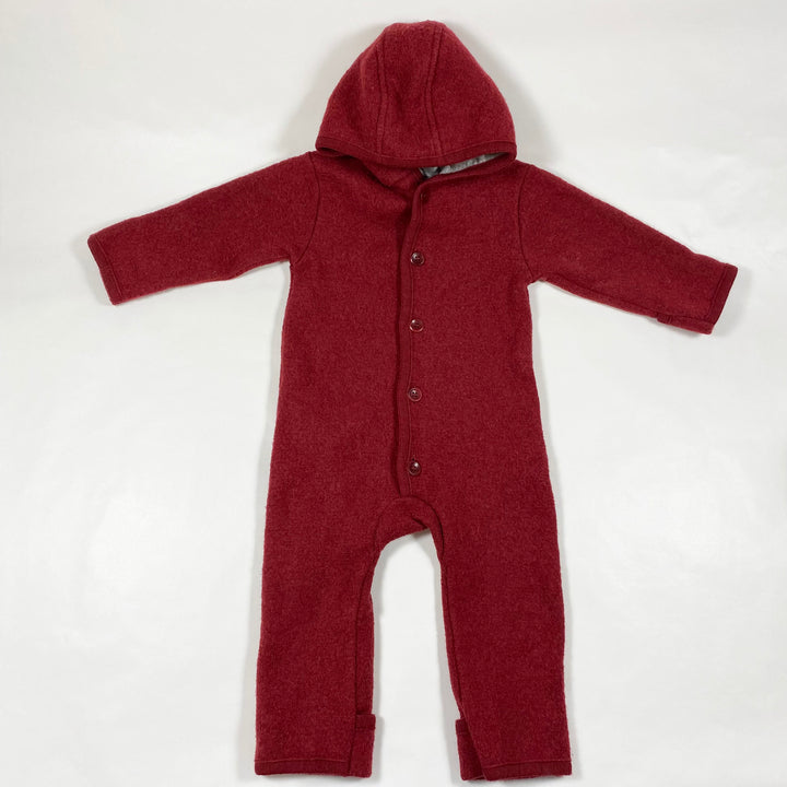 Disana red wool overall 6-12M/74-80 1