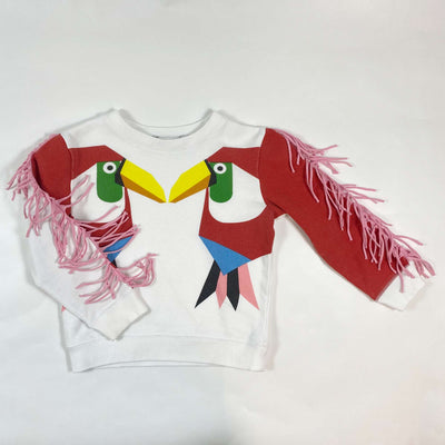 Stella McCartney Kids toucan frill sleeve sweatshirt 4Y 1