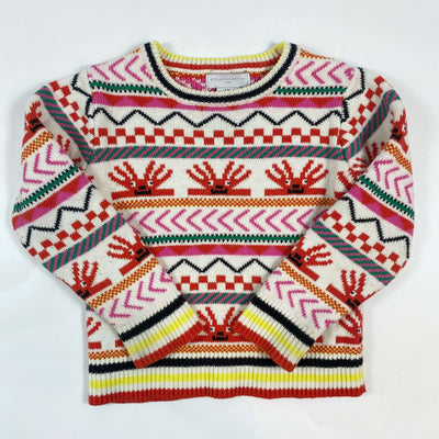 Stella McCartney Kids geometric print knitted sweater 4Y 1