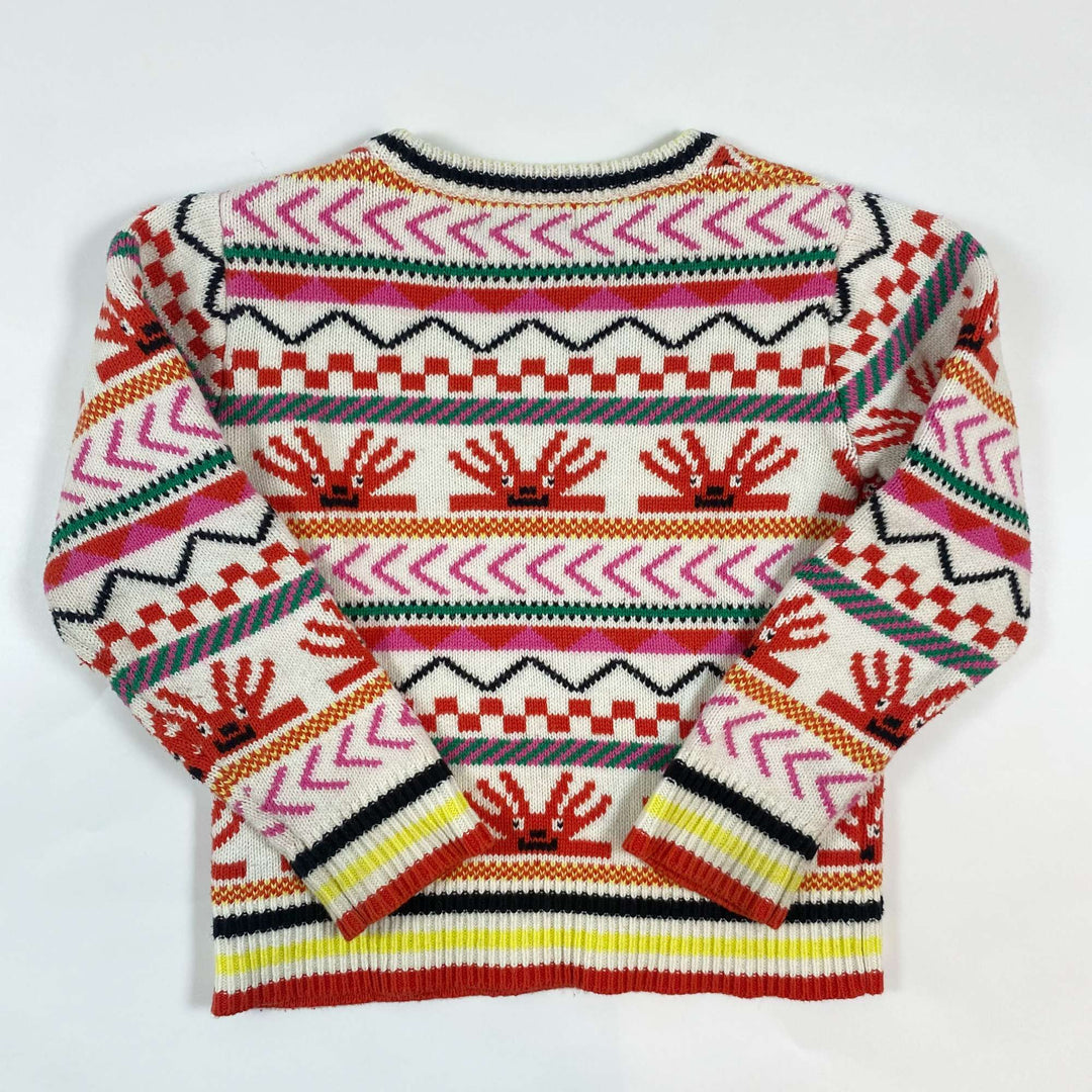 Stella McCartney Kids geometric print knitted sweater 4Y 2