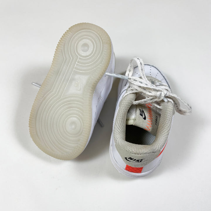 Nike white neon orange nike force 19.5