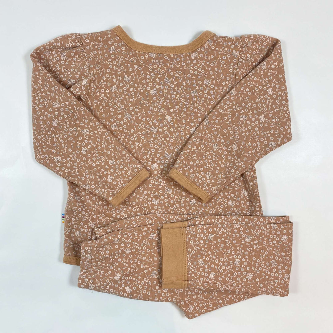 Joha soft terracotta floral print merino set 98/104 2