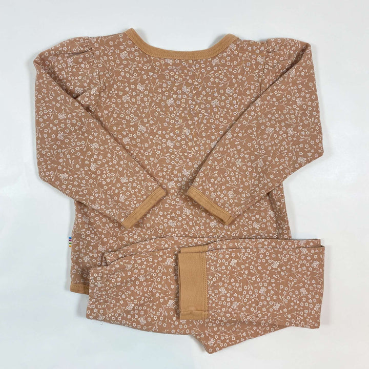 Joha soft terracotta floral print merino set 98/104 2
