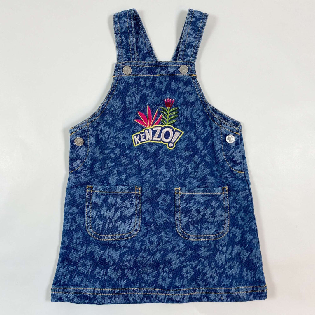 Kenzo denim indigo pinafore Second Season 18M/80 1