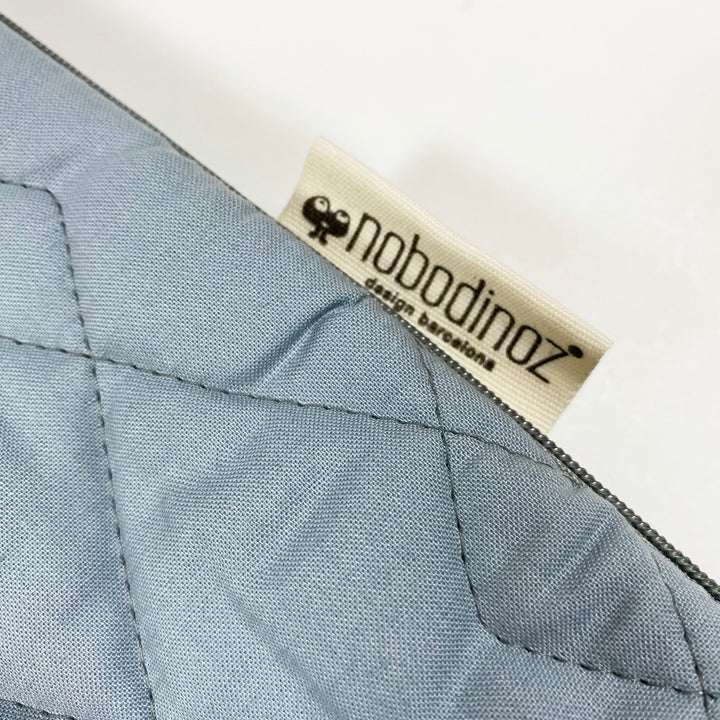 Nobodinoz blue organic cotton quilted sleeping bag Second Season 6-18M 2.2 TOG