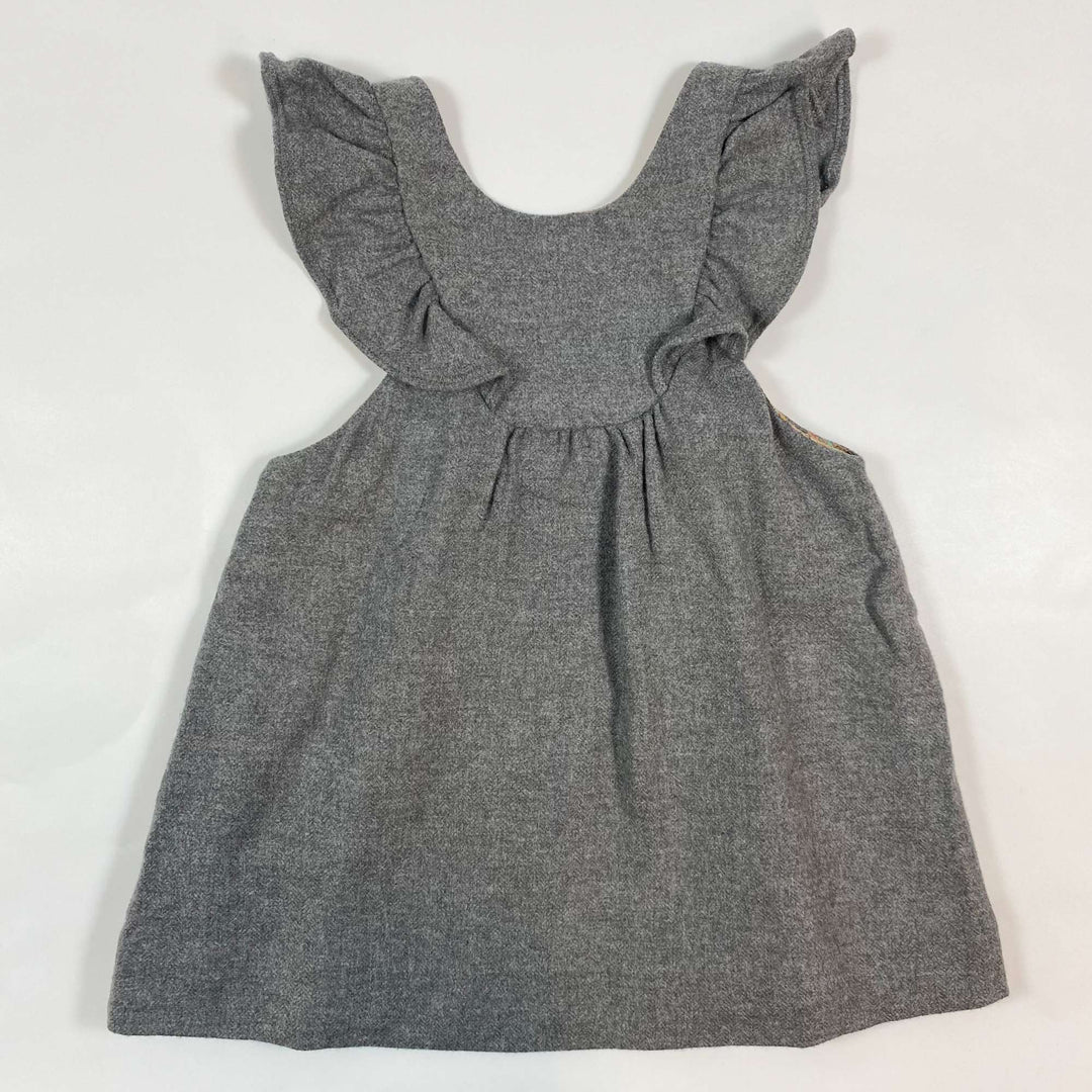 Zara grey flannel dress 3-4Y/104 3