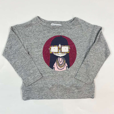Little Marc Jacobs grey glitter girl modal t-shirt 3Y/94 1