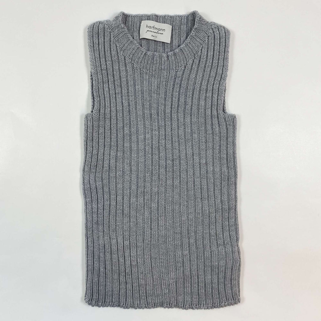 Harfmann Piccolino grey new wool vest 86/92 1